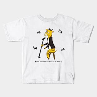 Comedian Giraffe Kids T-Shirt